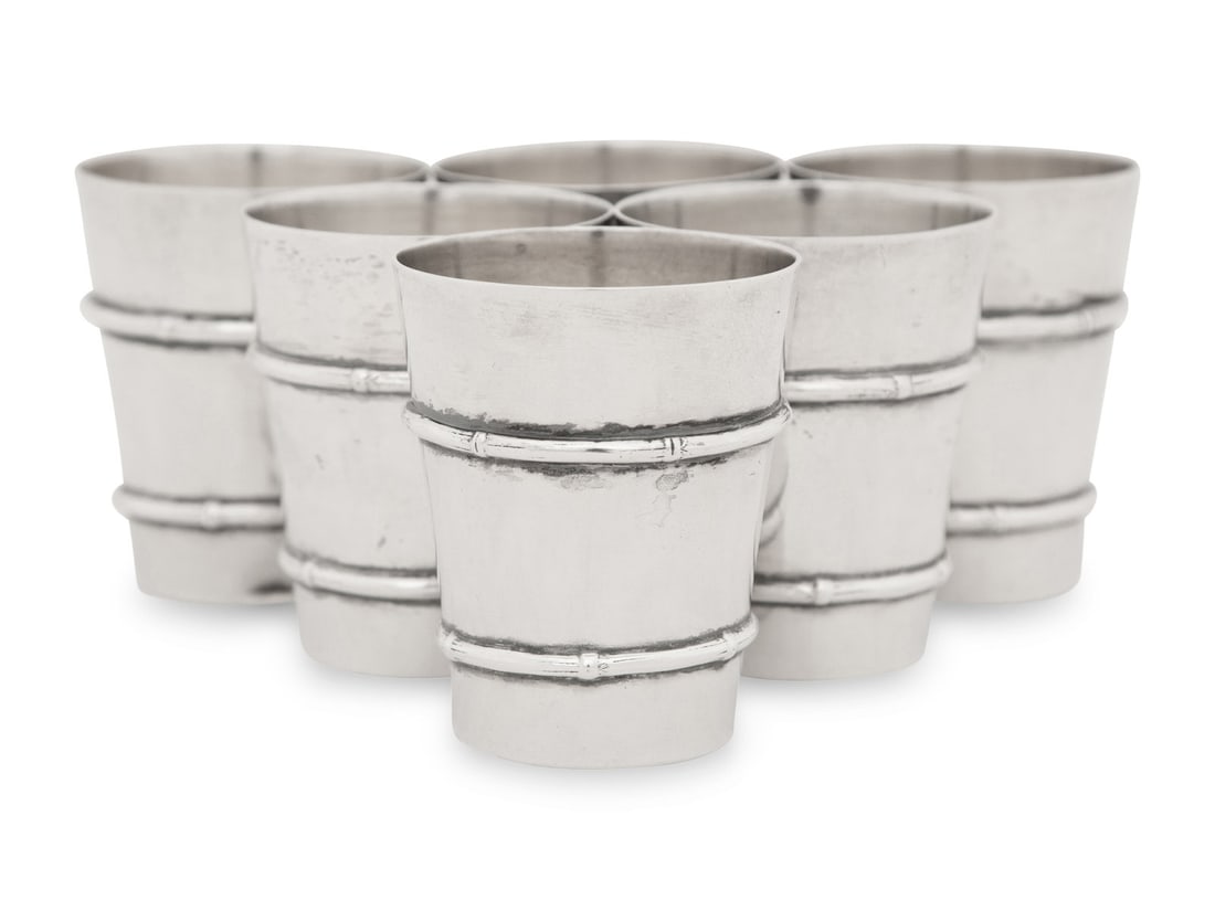A Set of Six American Silver Cups (1 of 2)