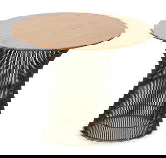 A Warren Platner for Knoll International Side Table: A Warren Platner for Knoll International Side Table Late 20th Century Height 18 3/4 x diameter 24 inches. This lot is located in Palm Beach.