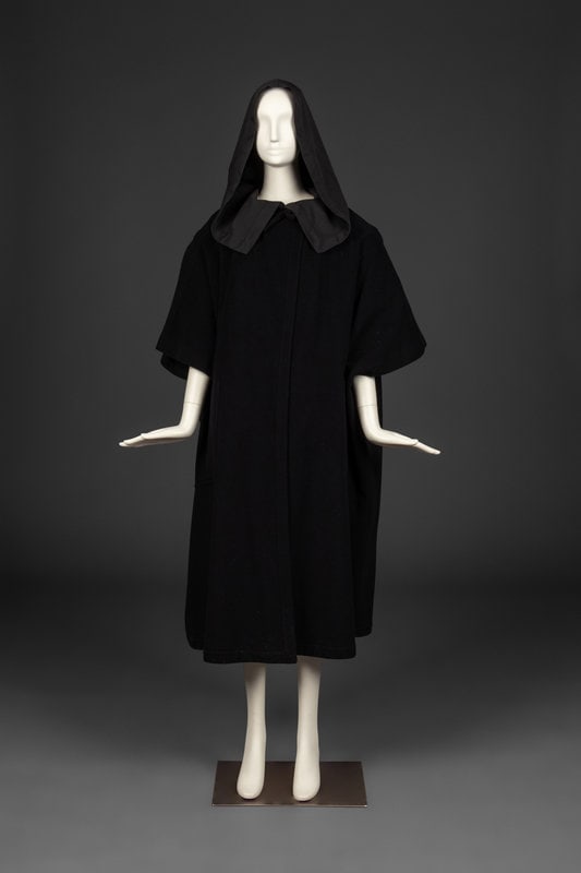 Issey Miyake, Paris Label Hooded Cape Poncho, Late 1970s: Issey Miyake, Paris Label Hooded Cape Poncho, Late 1970s Alicia Simeran was born in Mendoza, in the heart of Argentina’s wine country. While attending Catholic school, Alicia’s mother he