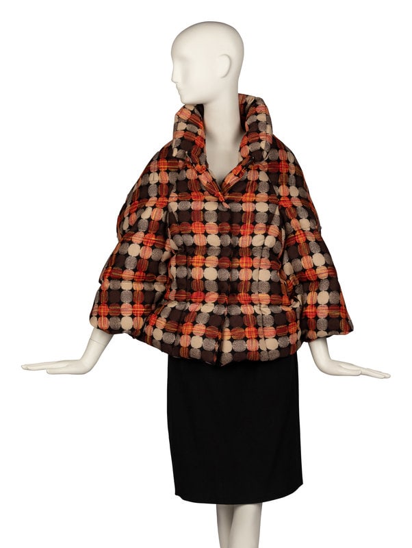 Junya Watanabe for Comme des Garçons Wool Jacquard Puffer Jacket: Junya Watanabe for Comme des Garçons Wool Jacquard Puffer Jacket Alicia Simeran was born in Mendoza, in the heart of Argentina’s wine country. While attending Catholic school, Alicia&rs
