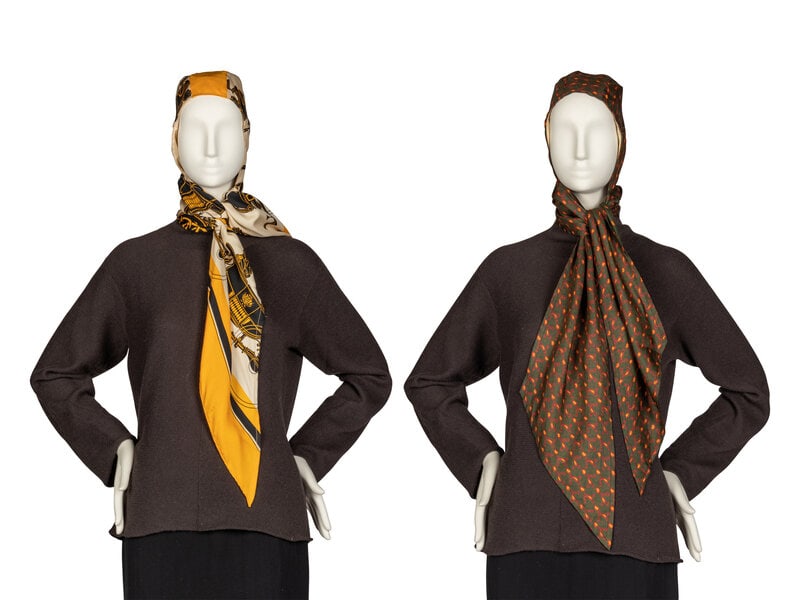 Two Hermès Head Wraps, 1960s (1 of 4)