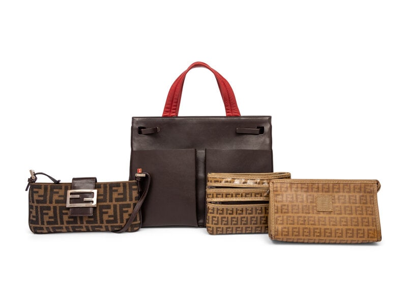 Bally Tote and Three Fendi Pouches (1 of 4)