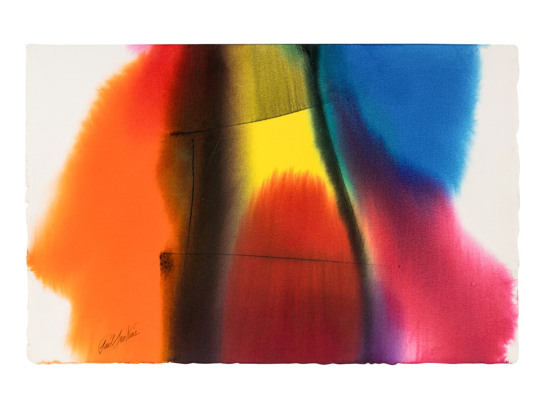 Paul Jenkins
(American, 1923-2012)
Phenomenon Yellow Roof Prism,  1987 (1 of 7)