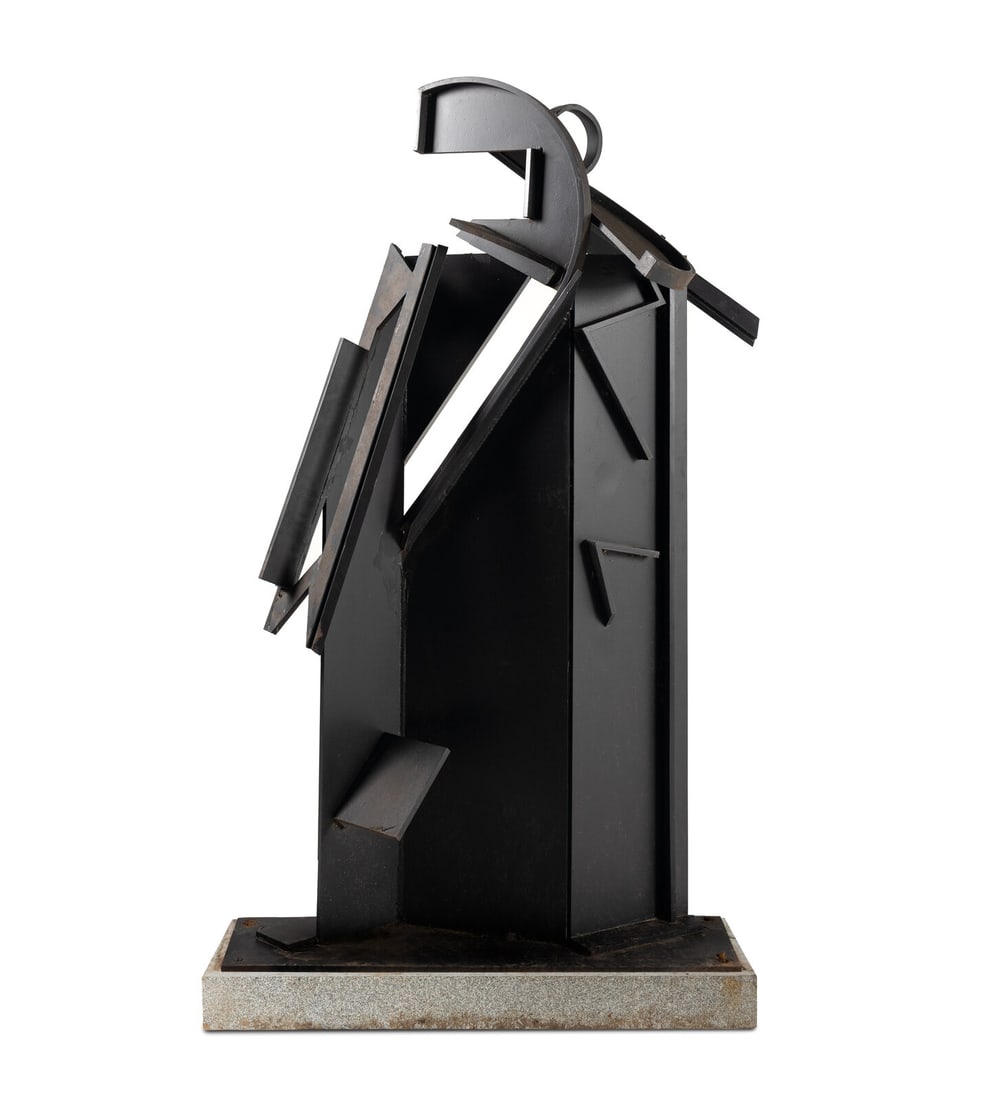 Ernest Trova (American, 1927-2009) Abstract Variation, c. 1970's : Ernest Trova (American, 1927-2009) Abstract Variation, c. 1970's Cor-ten steel 73 x 46 x 29 inches. Property from a Private Collection Provenance: Sold: Ivey-Selkirk, May 17, 2008, Lot 940