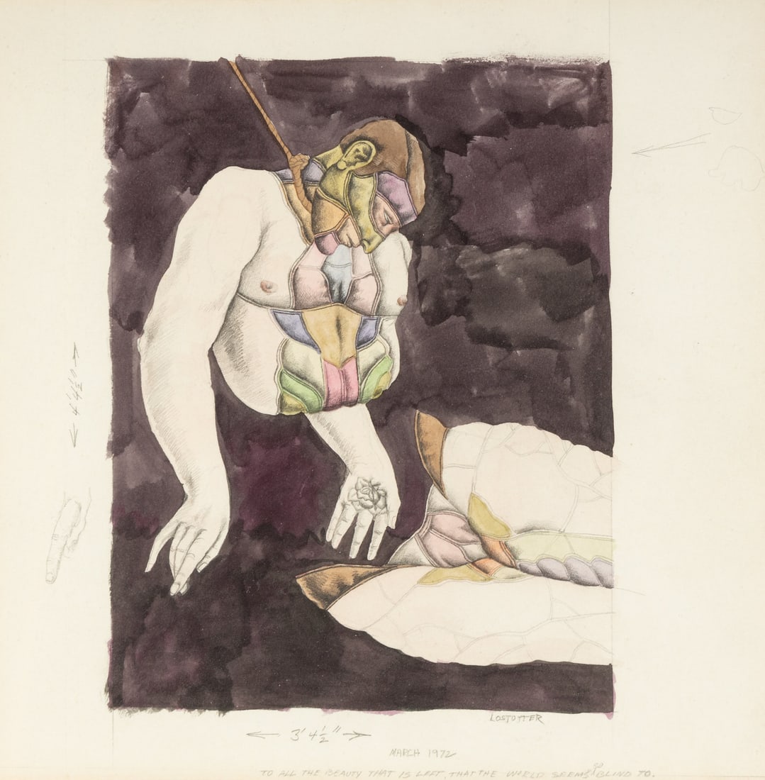 Robert Lostutter
(American, b. 1939)
To All The Beauty That Is Left, That The World Seems So Blind (1 of 6)