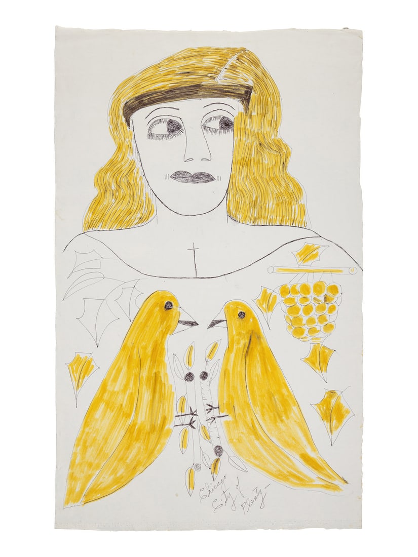 Lee Godie
(American, 1908-1994)
Chicago, City of Plenty (1 of 4)