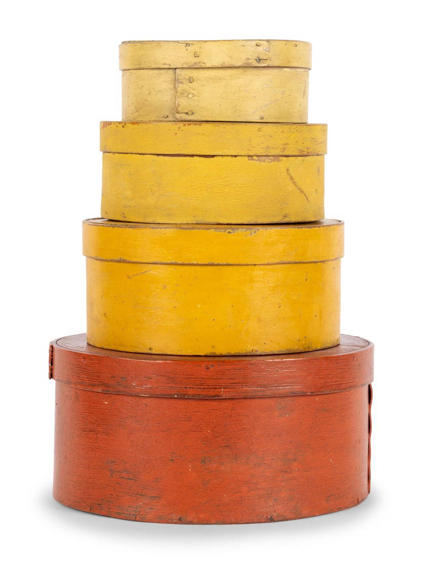 A Set Of Four Graduated Shaker Boxes Auction