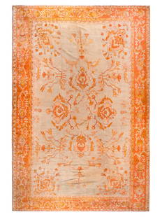 An Oushak Wool Rug: An Oushak Wool Rug West Anatolia, Late 19th Century 21 feet x 16 feet 4 inches.