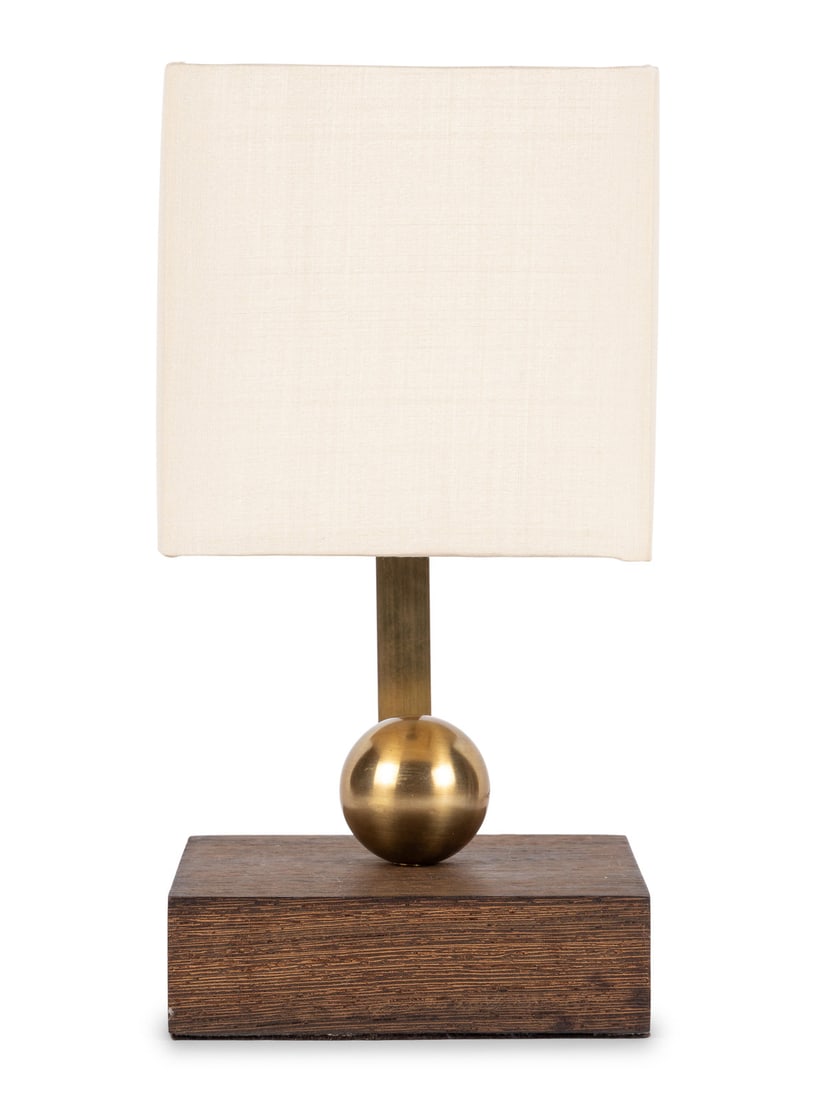 A Contemporary Brass and Hardwood Desk Lamp (1 of 9)