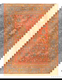 An Oushak Wool Rug: An Oushak Wool Rug West Anatolia, Late 19th Century 13 feet 7 inches x 10 feet 10 inches.