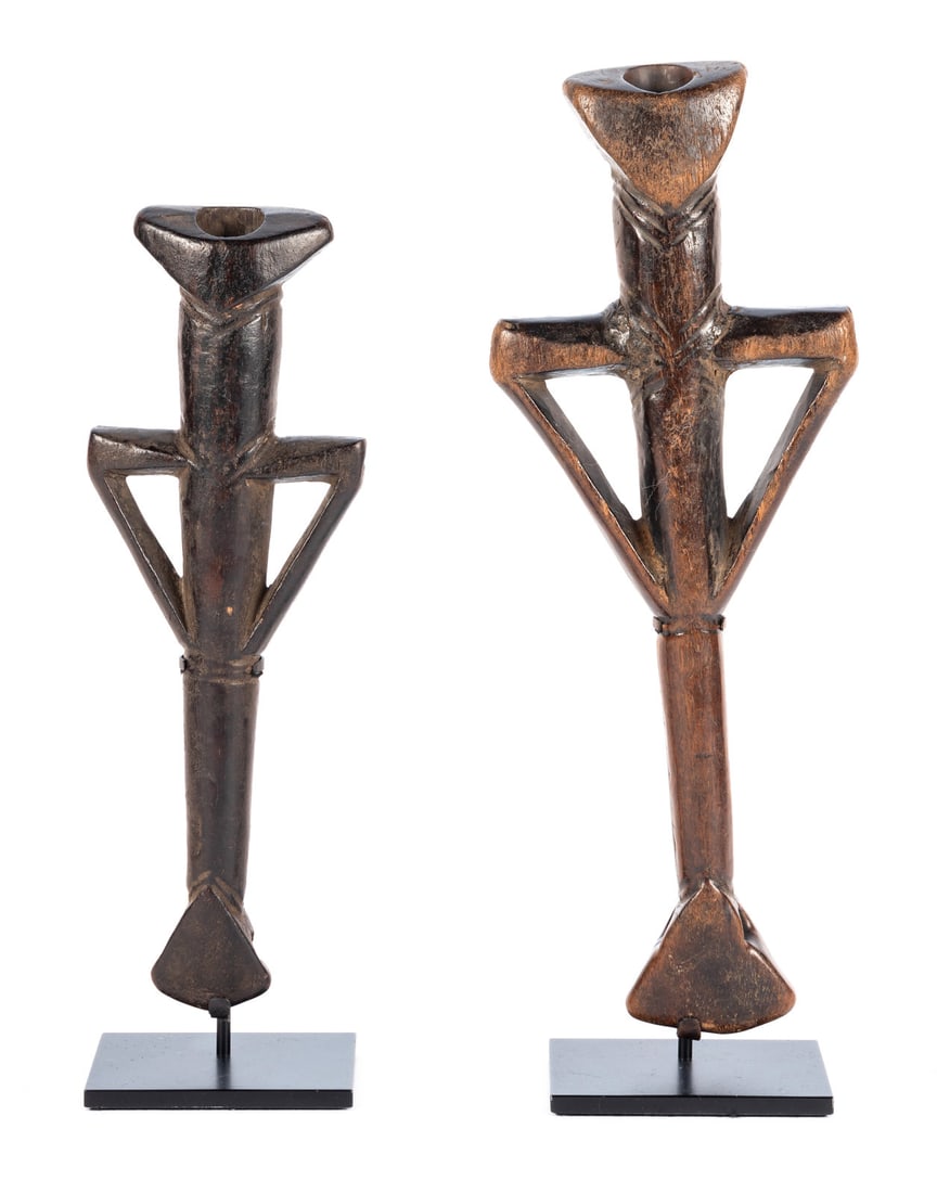 A Pair of African Carved Wood Figures (1 of 10)