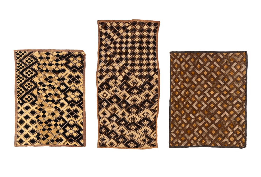 Three Raffia Kuba Cloths (1 of 9)