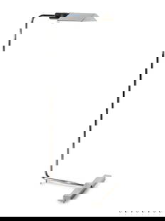 A Cedric Hartman Chrome Floor Lamp: A Cedric Hartman Chrome Floor Lamp Mid-20th Century Height 37 inches.