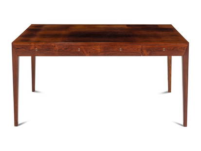 Severin Hansen (Danish, 1914-1987) Desk, Circa 1950: Severin Hansen (Danish, 1914-1987) Desk, Circa 1950 rosewood veneers, brass Height 28 x width 56 1/2 x depth 29 1/2 inches. Provenance: Glen Dooley, New York