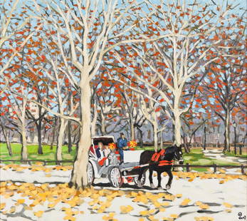 Pham Luan (Vietnamese, b. 1954): Pham Luan (Vietnamese, b. 1954) Carriage Ridge, 2007 oil on canvas signed (lower right) 53 x 59 inches.
