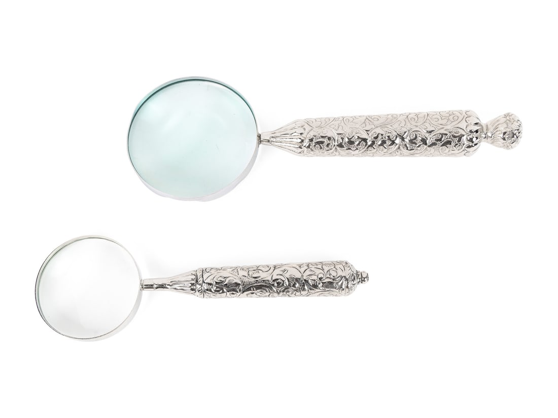 Two Silver-Plate Hand Magnifiers (1 of 10)