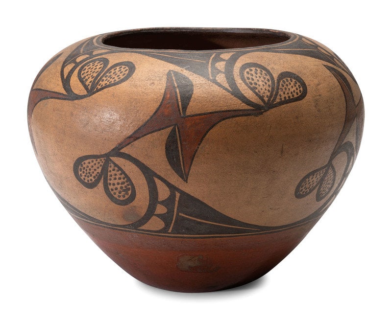 Zia Polychrome Pottery Jar (1 of 3)