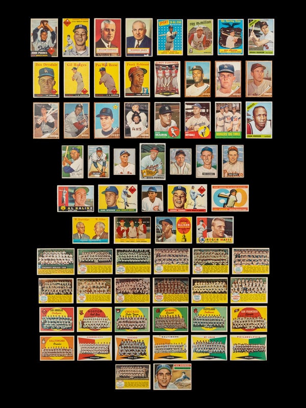 A Group of Over 60 Assorted 1950s-60s Baseball Cards Including Multiple Hall of Famers and Notables, (1 of 2)