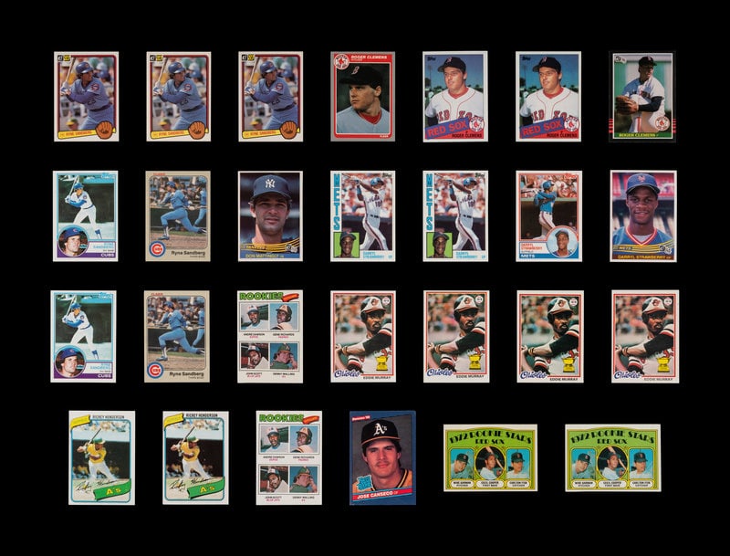 A Group of 1970s-80s Hall of Fame Rookie and Notable Baseball Cards, (1 of 2)