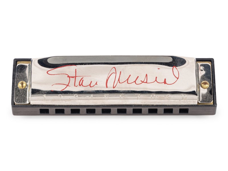 A Stan Musial Signed Autograph Harmonica (1 of 4)