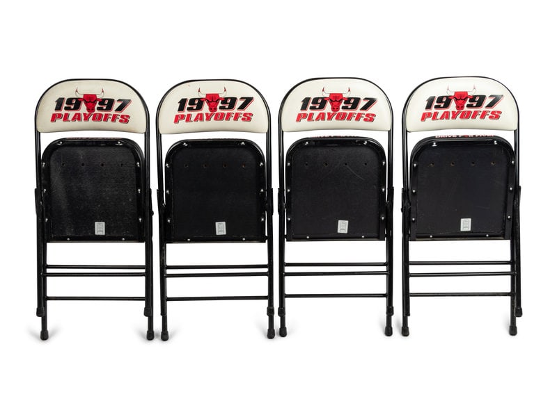 A Group of Four 1997 Chicago Bulls Michael Jordan "Last Dance" Era United Center Stadium Chairs,  (1 of 6)