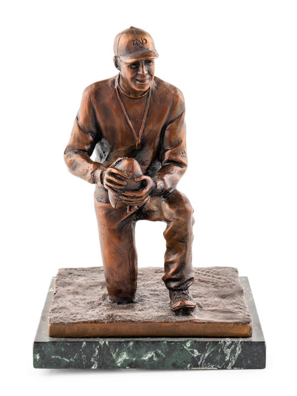 Mike Ditka's Personally Owned Frank Leahy Award/Sculpture by Jerry McKenna Formerly Displayed in Dit (1 of 7)