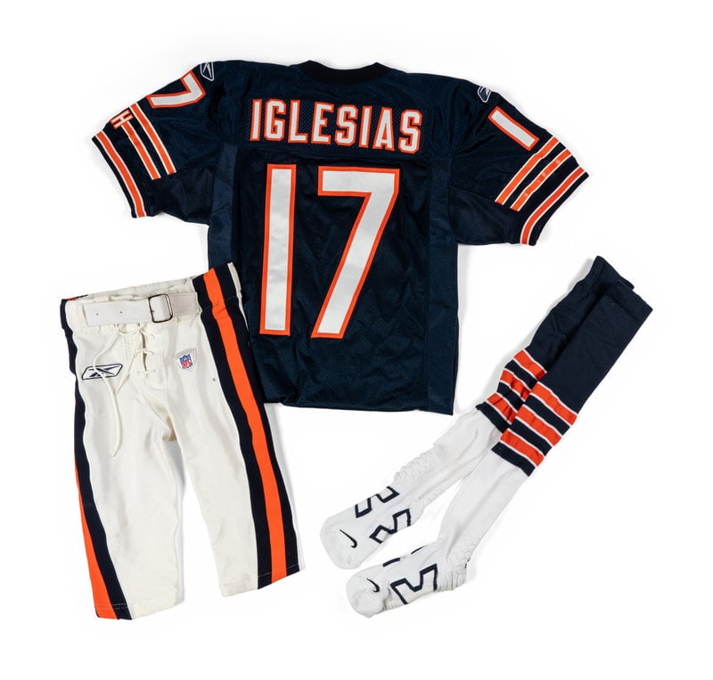 A Unique Juaquin Iglesias Chicago Bears Game Worn Full Uniform Set (1 of 6)