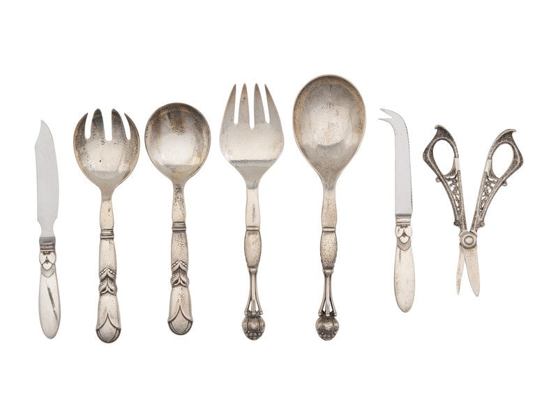 Six Georg Jensen Silver Serving Pieces  (1 of 6)