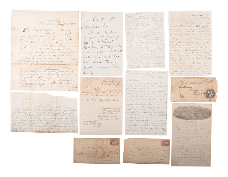 [CIVIL WAR-NEW YORK]. A group of letters and documents relating to New York regiments, comprising:  (1 of 6)