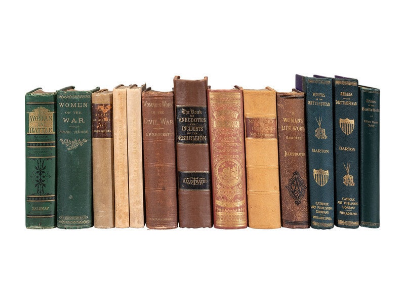 [CIVIL WAR]. Women in the Civil War. Approx. 30 works in 30 volumes. (1 of 2)