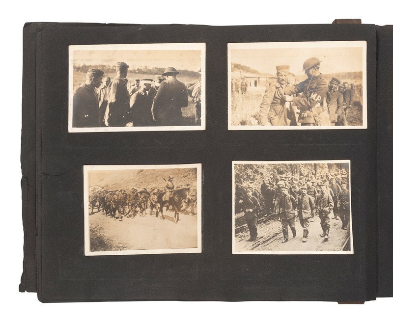 [WORLD WARS]. Archive featuring WWI photo album with scarce photographs from the Russian front. (1 of 19)