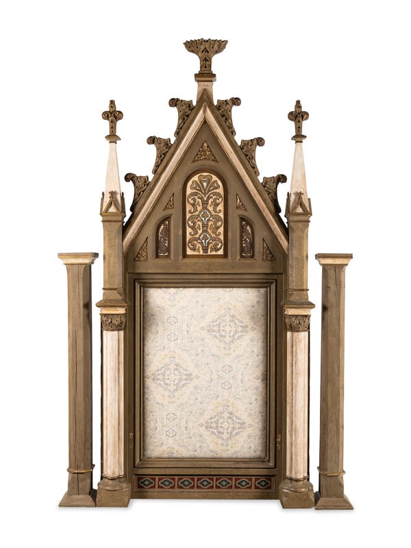 
A Gothic Revival Painted Altar Panel (1 of 3)