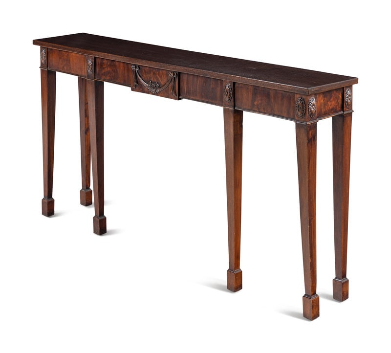 
A George III Style Mahogany Console Table (1 of 4)