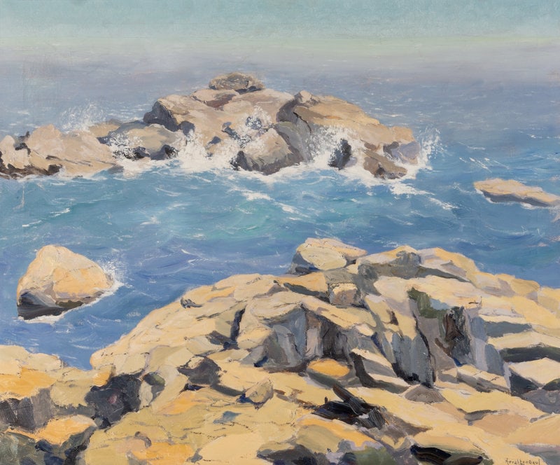 Arrah Lee Gaul (American, 1883-1980) Serpentine: Arrah Lee Gaul (American, 1883-1980) Serpentine oil on canvas signed Arrah Lee Gaul (lower right) 25 x 30 inches. This lot is located in Chicago. Size 25 x 30 inch