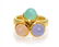 220: An 18 Karat Yellow Gold and Multi Gem Mikado Sixti