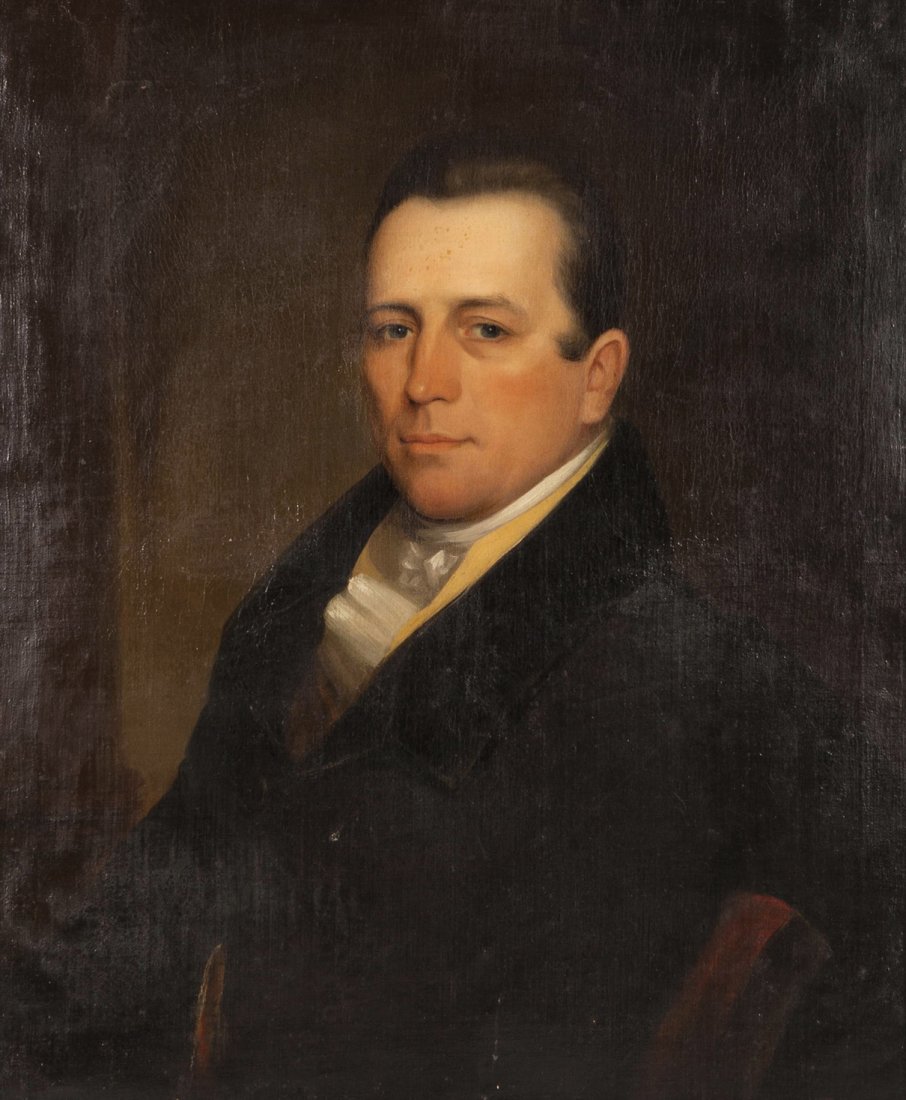 Continental School, (19th century), Portrait of a : Continental School (19th century) Portrait of a Man oil on canvas 28 1/4 x 23 1/2 inches.