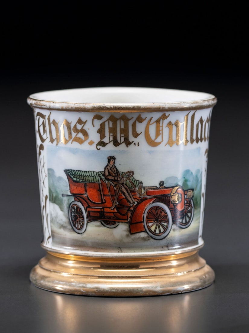 An Open Touring Car Porcelain Shaving Mug (1 of 4)