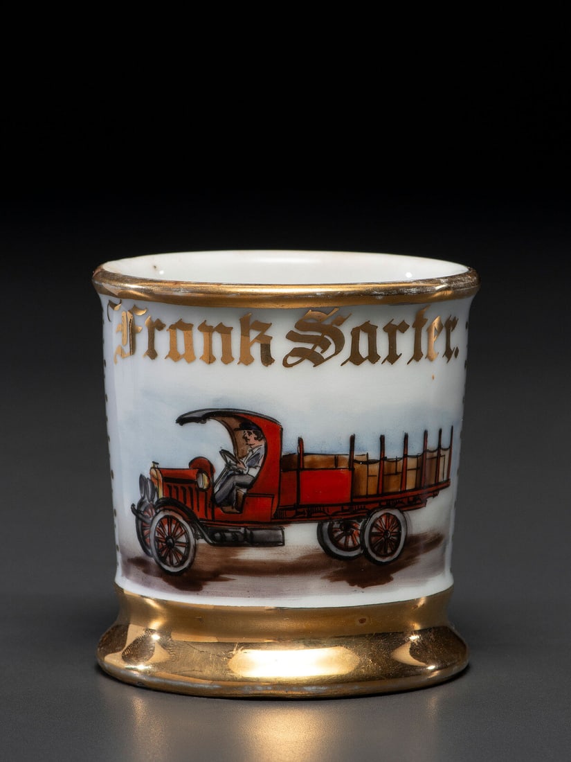 A Delivery Driver's Porcelain Occupational Shaving Mug (1 of 4)