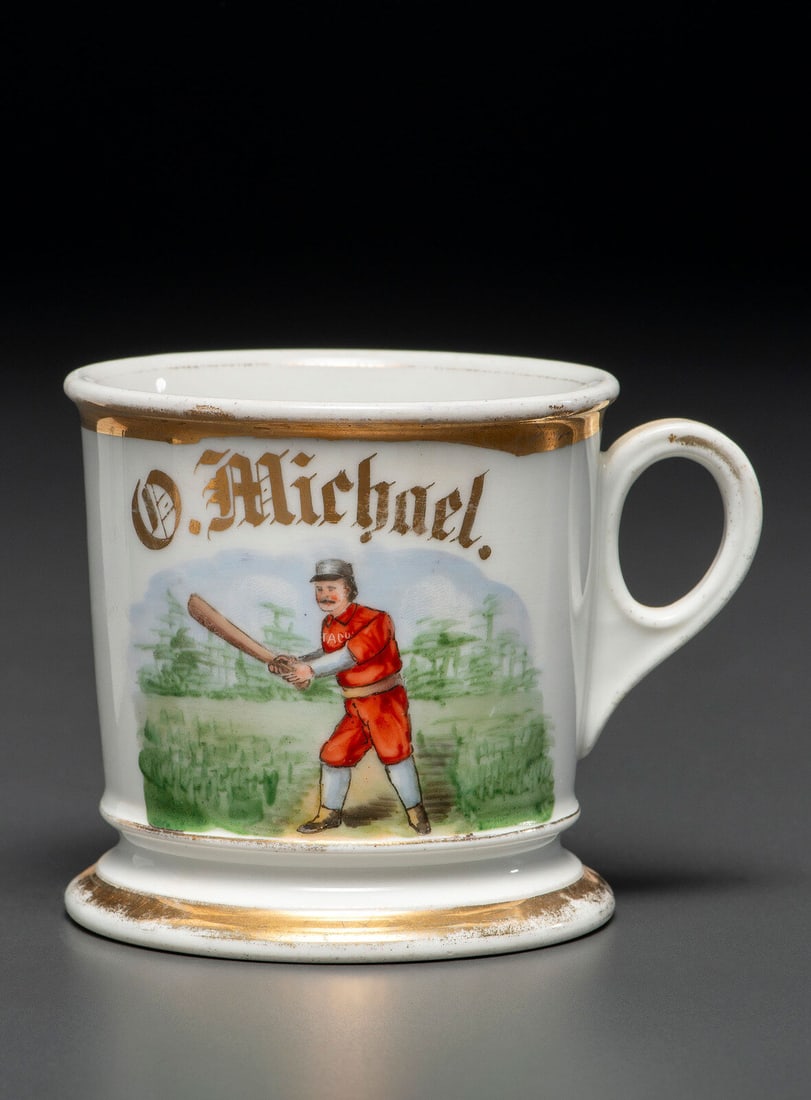 A Baseball Player's Porcelain Occupational Shaving Mug (1 of 3)