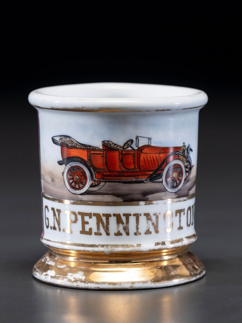 An Open Touring Car Porcelain Shaving Mug (1 of 4)