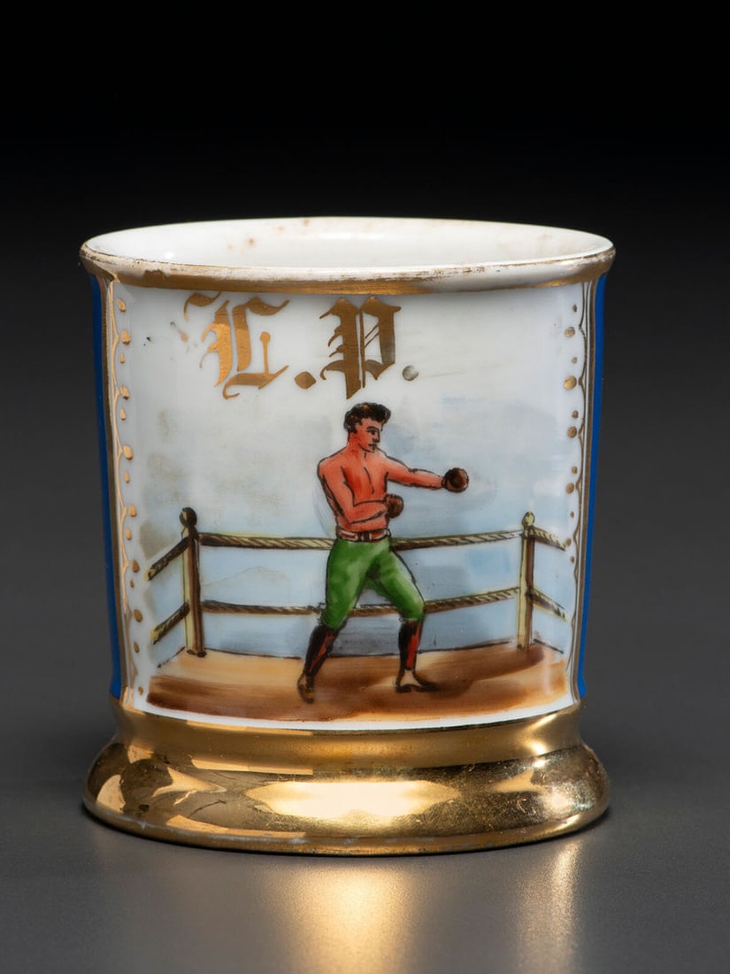 A Boxer's Porcelain Occupational Shaving Mug (1 of 4)
