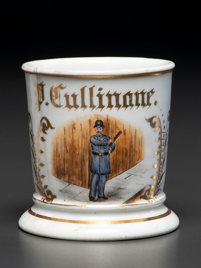 A Police Officer's Porcelain Occupational Shaving Mug (1 of 4)