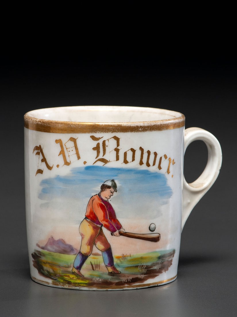 A Baseball Player's Porcelain Occupational Shaving Mug (1 of 3)
