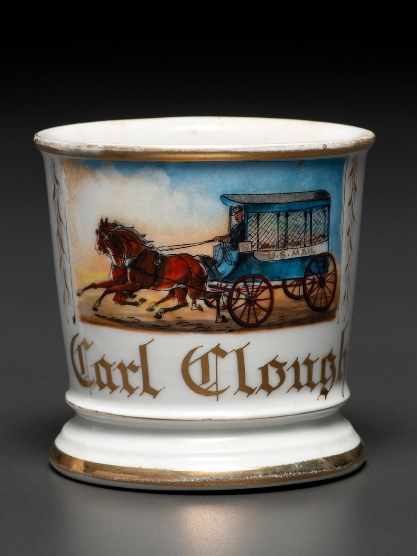 A Mailman's Porcelain Occupational Shaving Mug (1 of 5)