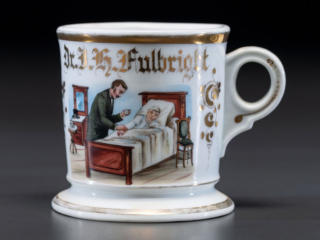 A Doctor's Porcelain Occupational Shaving Mug (1 of 3)