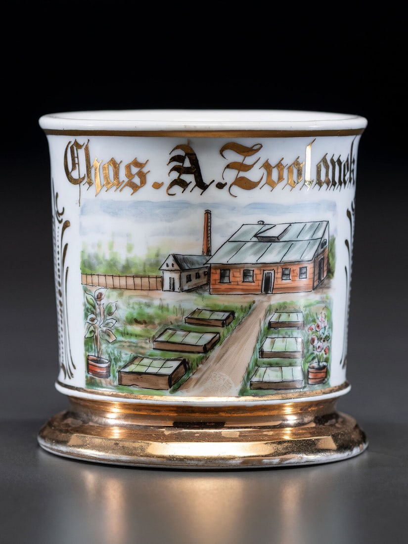 A Gardener's Porcelain Shaving Mug (1 of 4)