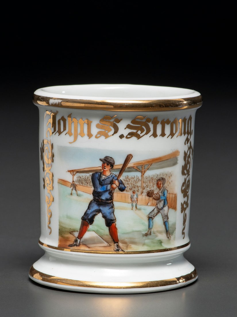 A Baseball Player's Porcelain Occupational Shaving Mug (1 of 4)