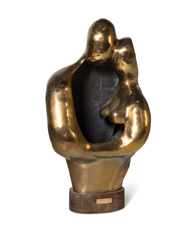 Edgar Britton (American, 1901-1982) Communication - Connubial, 1972: Edgar Britton (American, 1901-1982) Communication - Connubial, 1972 bronze 40 x 22 x 14 inches. Size 40 x 22 x 14 inches.