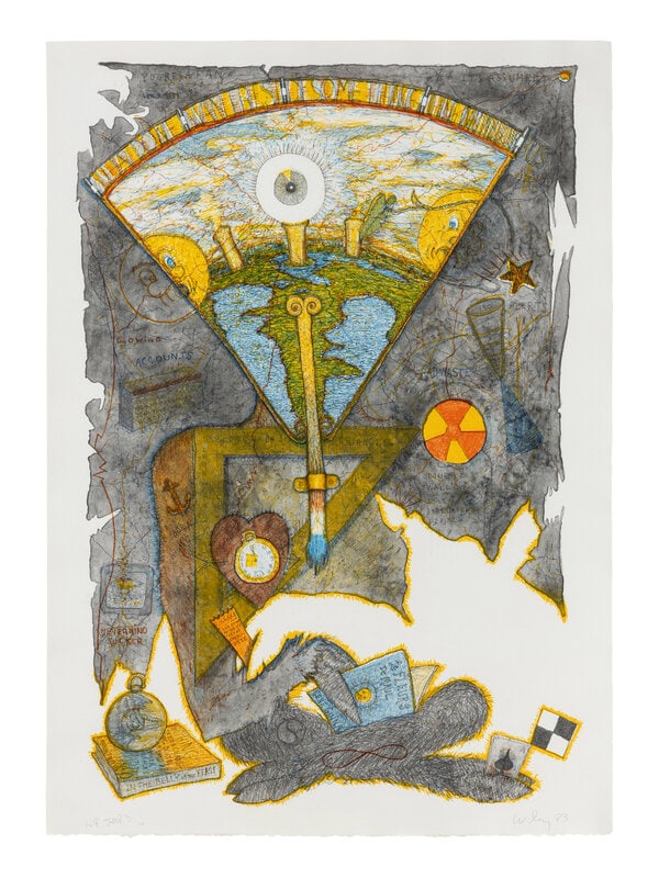 William T. Wiley
(American, 1937-2021)
Three Mile Island, Three Years Later, 1983 (1 of 7)