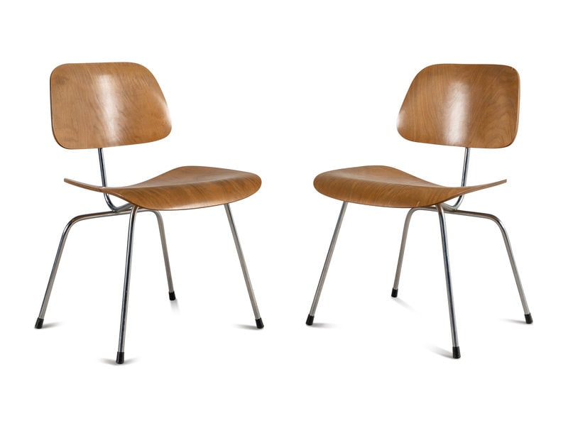 Charles and Ray Eames
(American, 1907-1978 | American, 1912-1988)
Pair of DCM Dining ChairsHerman Mi (1 of 4)